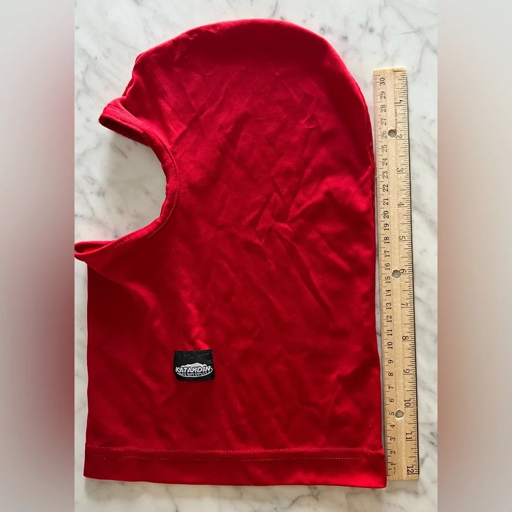 KATAHDIN GEAR KG POLYESTER BALACLAVA FACE MASK RED Ski Mask Neck Gator unisex